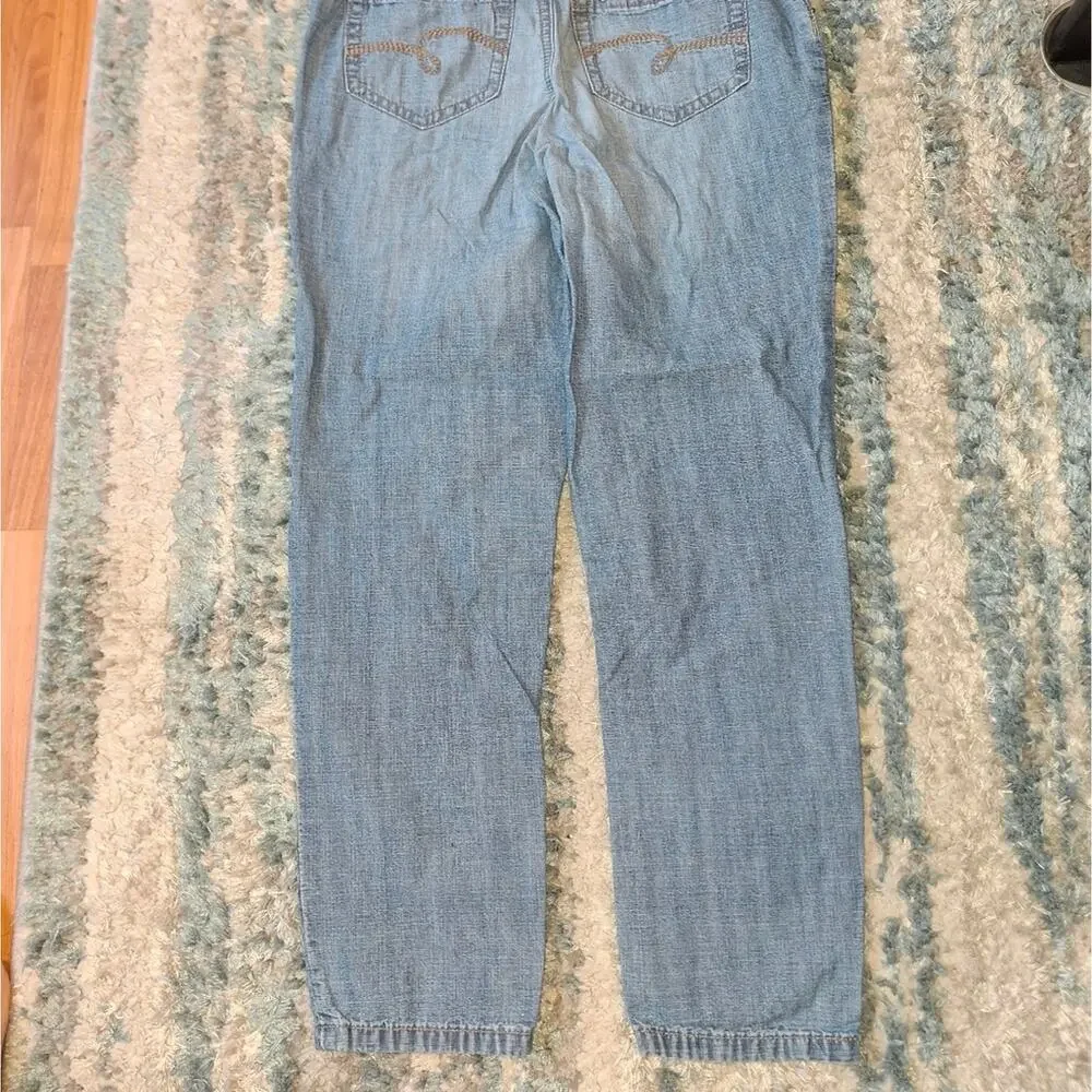 Justice Size 12 Girls Distressed Overalls EUC